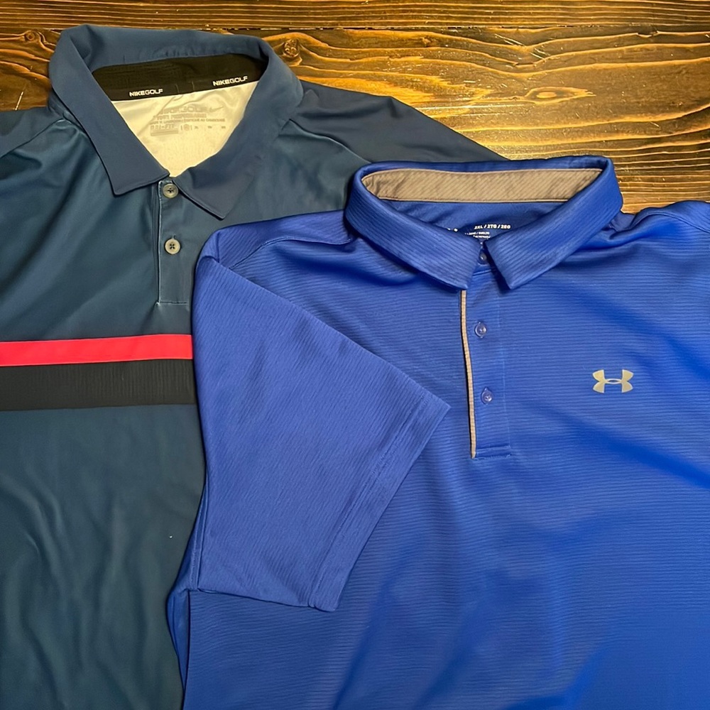 Bundle of Under Armour & Nike golf shirts ⛳️ XXL